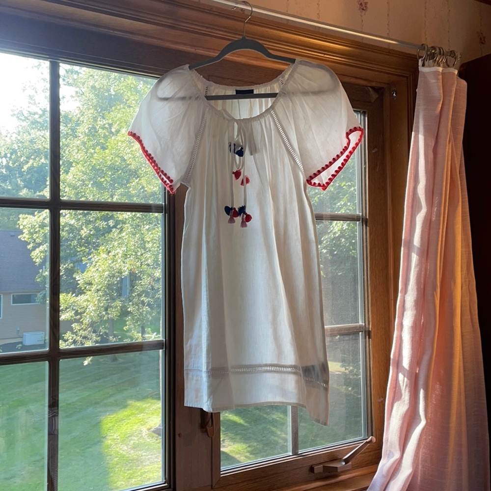 Jcrew Linen Dress with Color Pop